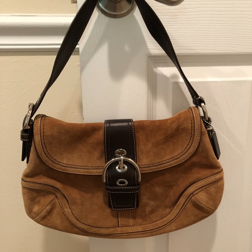 Coach suede bag